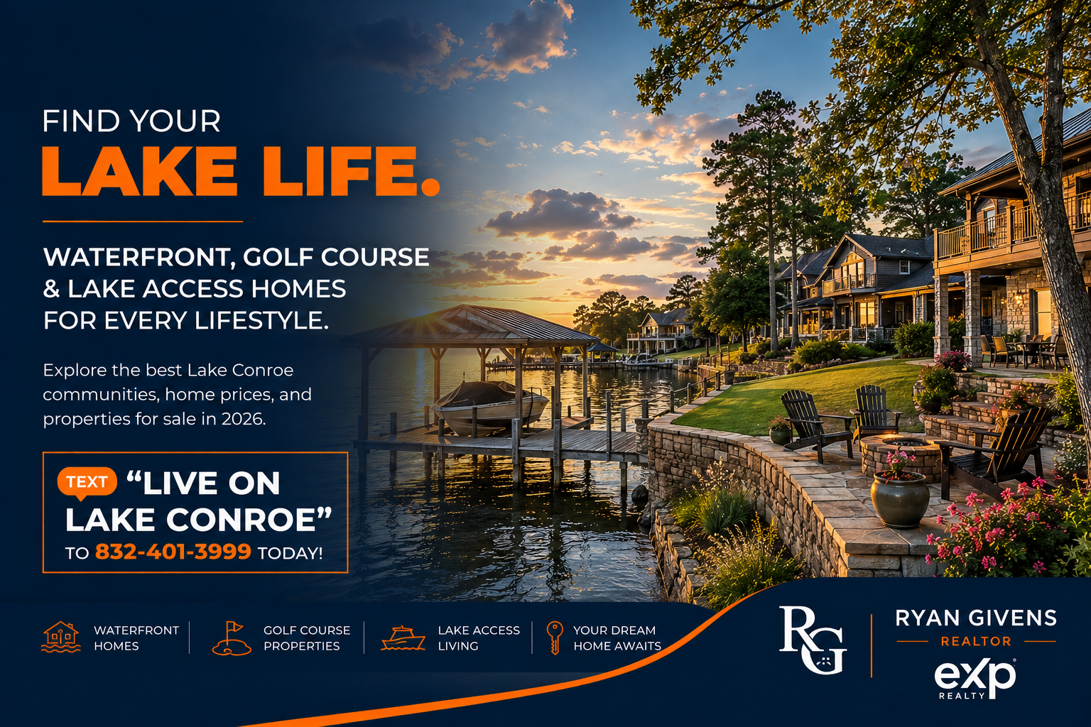 Lake Conroe Homes for Sale: Waterfront, Golf Course & Lake Access Properties